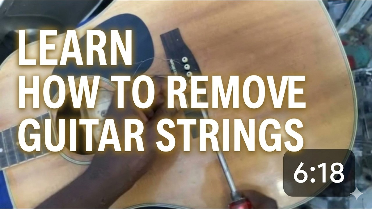 How to remove guitar strings 