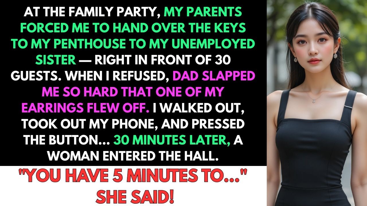 My Parents Forced Me To Give My Penthouse To My Sister. When I Refused — Dad Slapped Me, So I...