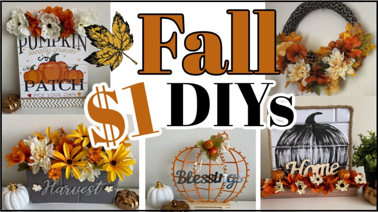 5 High End Dollar Tree FALL DIYs | Farmhouse Fall Home Decor 2020