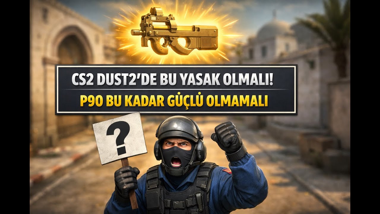 COUNTER STRİKE2 DUST2 P90 BU KADAR GÜÇLÜ OLMAMALI  (Ve Abonelere Ödül 🎁)