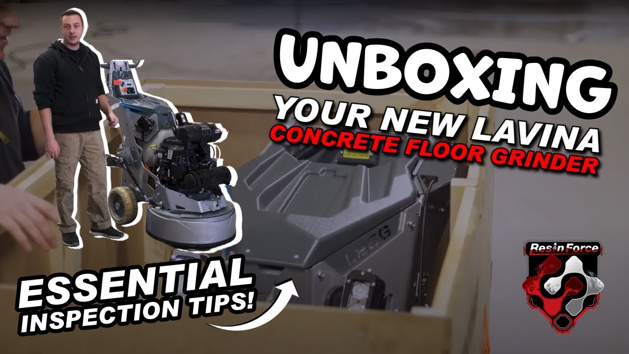 Unboxing & Setting Up Your New Lavina Concrete Floor Grinder: Essential Inspection Tips!