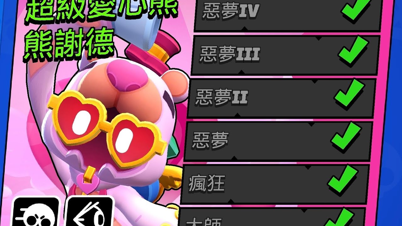 通關謝德boss惡夢15#荒野亂鬥 #brawlstars 