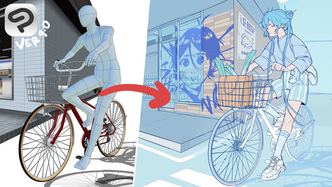 Dibujando PERSPECTIVA sin saber PERSPECTIVA 😱 | Clip Stidudio Paint VER. 4.0