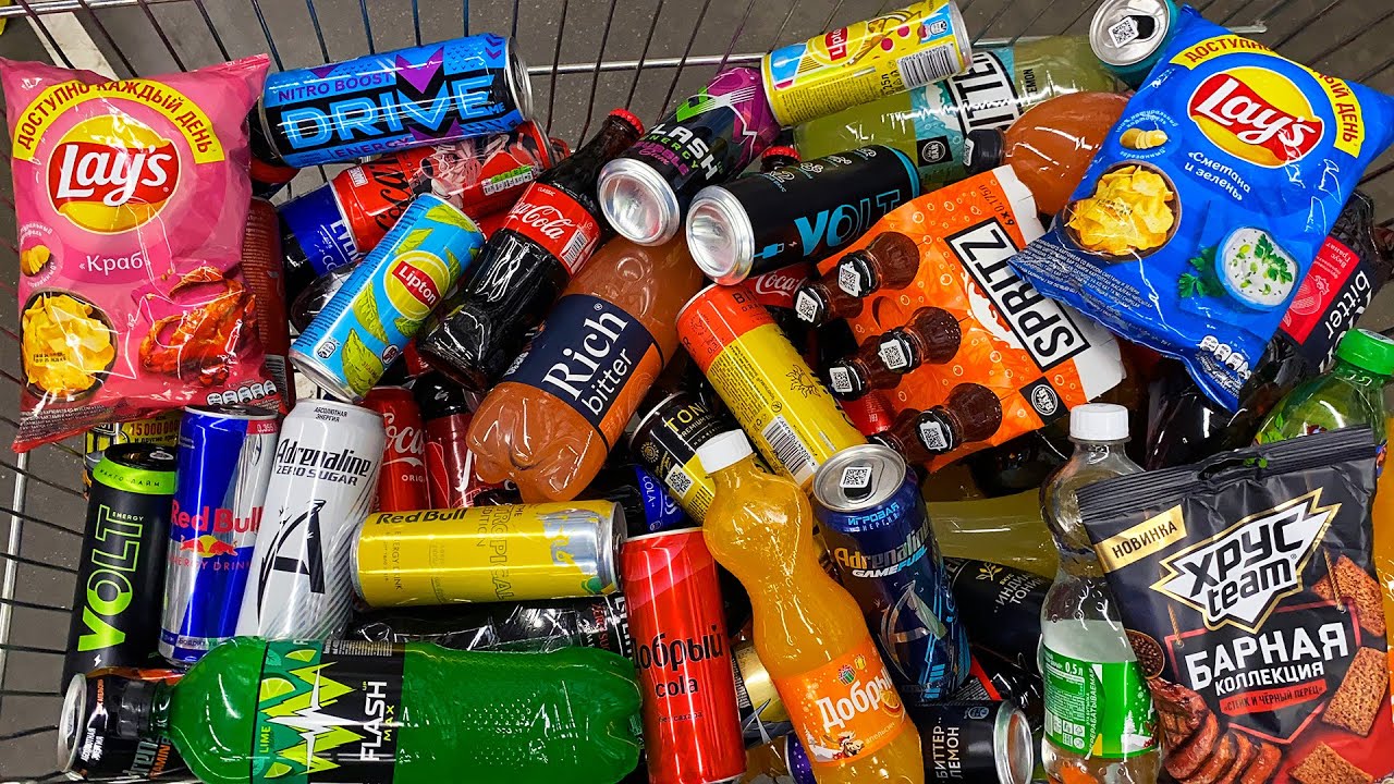 СКУПИЛ ВСЕ ВИДЫ ЭНЕРГЕТИКОВ и НАПИТКОВ 🧃Adrenalin, Tornado, VOLT, Coca-cola, Fanta, Dr.Pepper, Drive