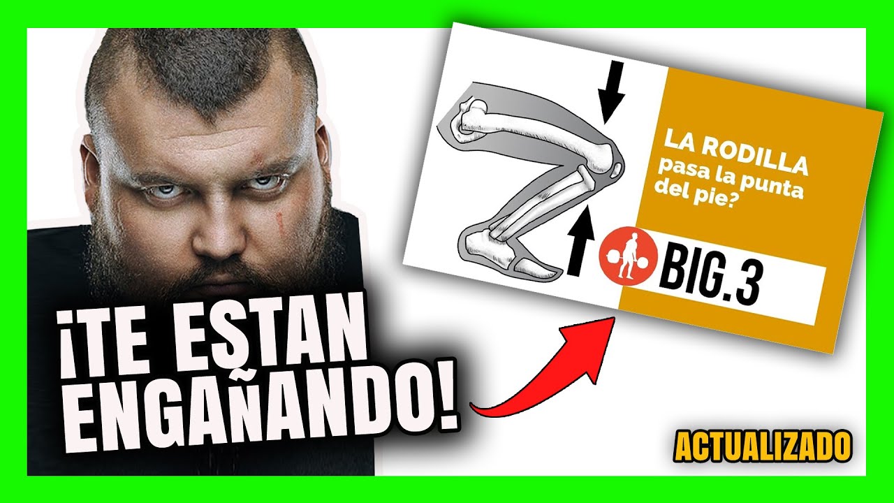 ⛔Esto es lo que sucede💥 si la rodilla PASA la punta del pie [SENTADILLA].