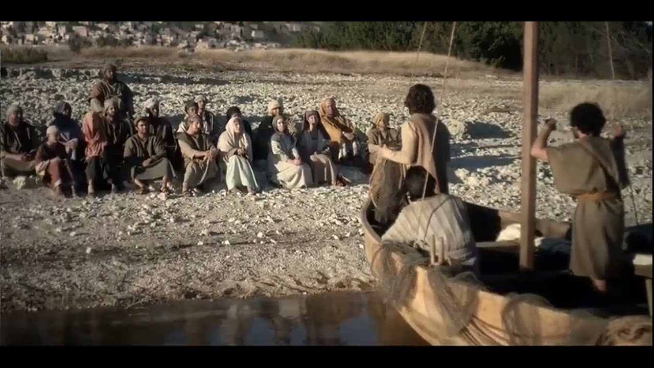 la pesca milagrosa, pescadores de hombres, Jes&uacute;s llama a Pedro a Jacobo y a Juan.
