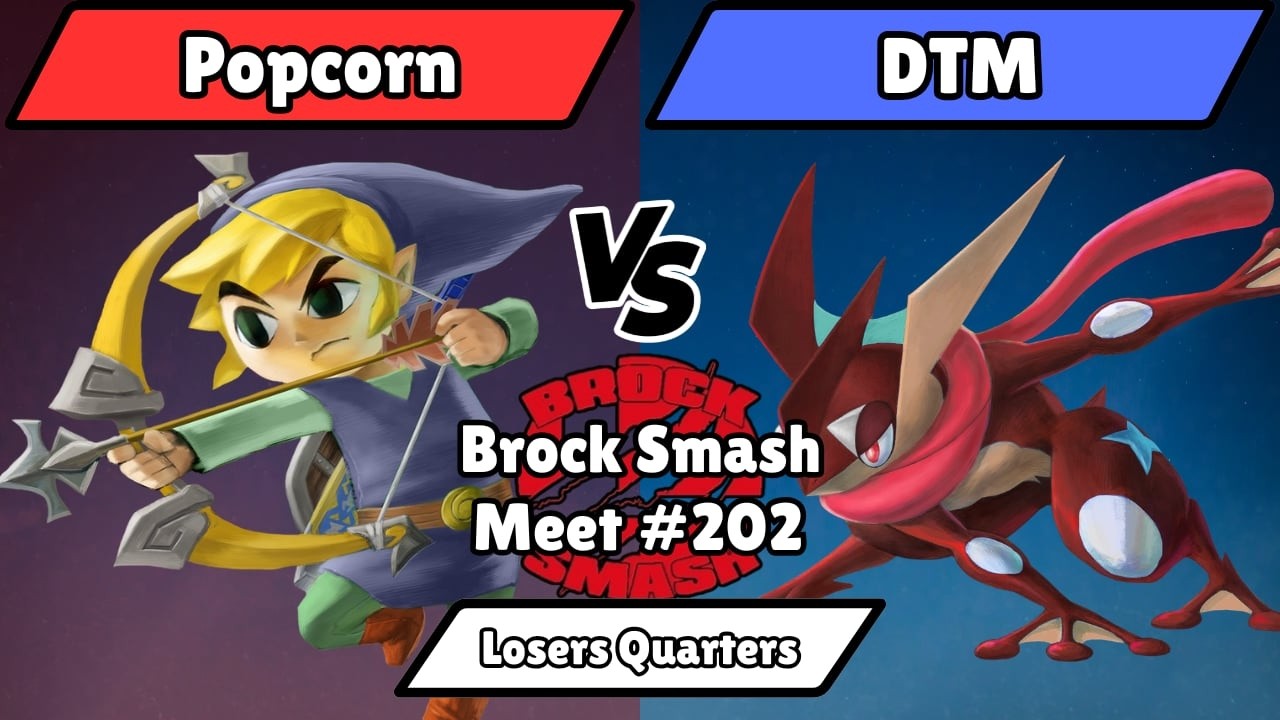 BSM 202 - Popcorn (Toon Link) vs DTM (Greninja) - Losers Quarters