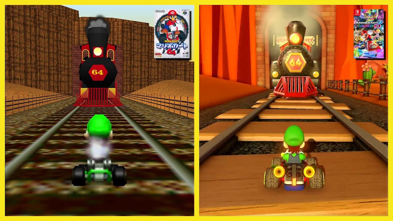 Kalimari Desert - Nintendo 64 VS Switch | Mario Kart 8 Deluxe - Booster Course Pass