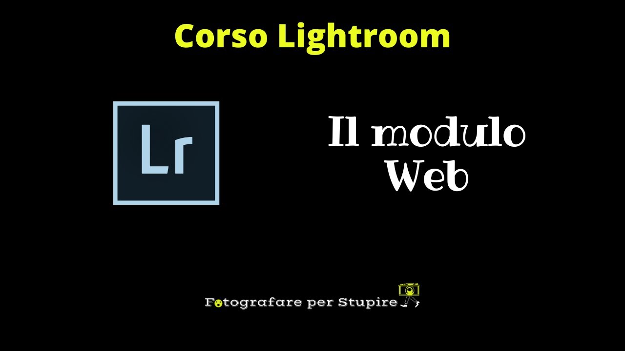 Modulo web Lightroom: come creare una galleria web con Lightroom