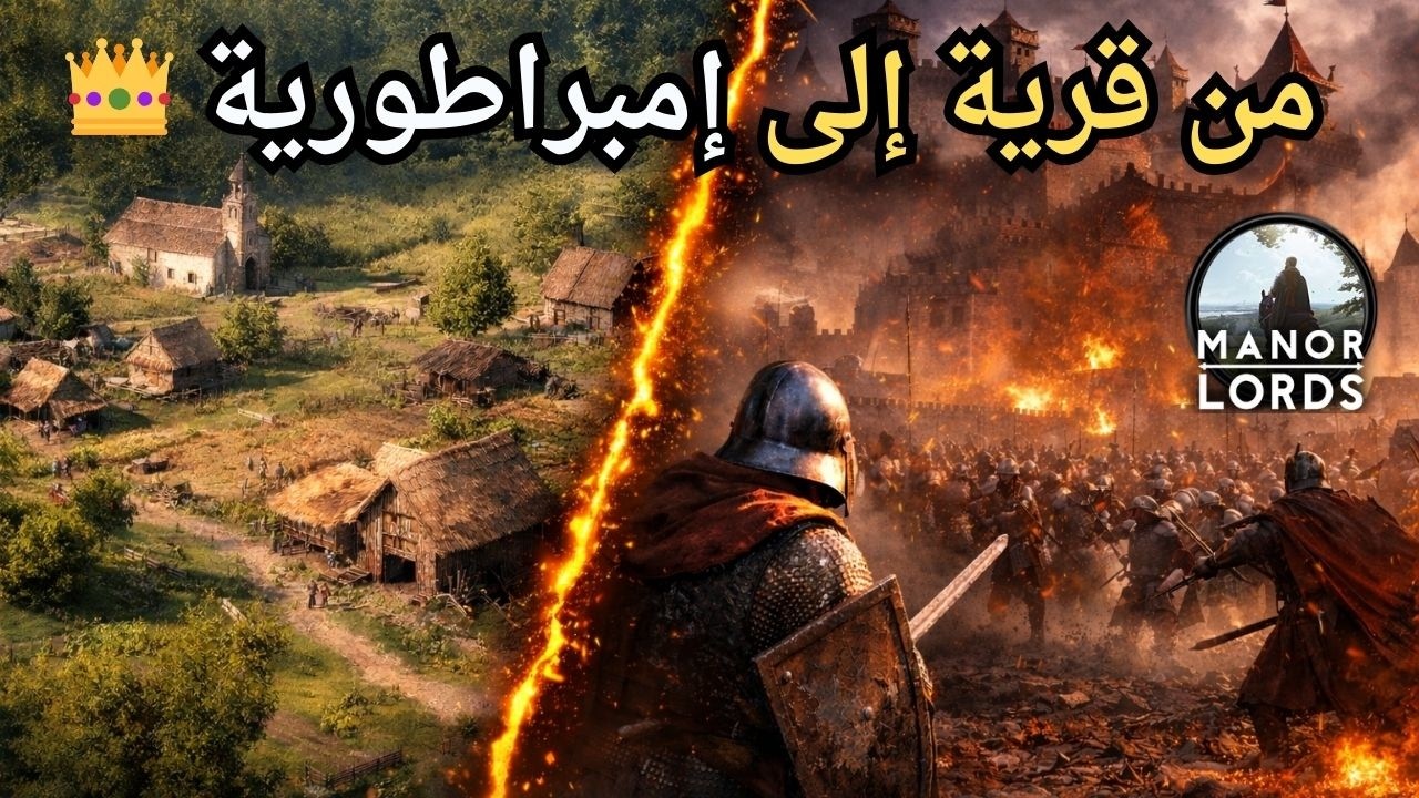 Manor Lords شرح كامل ومفصل 🔥 أفضل لعبة بناء مدن واستراتيجية في العصور الوسطى؟