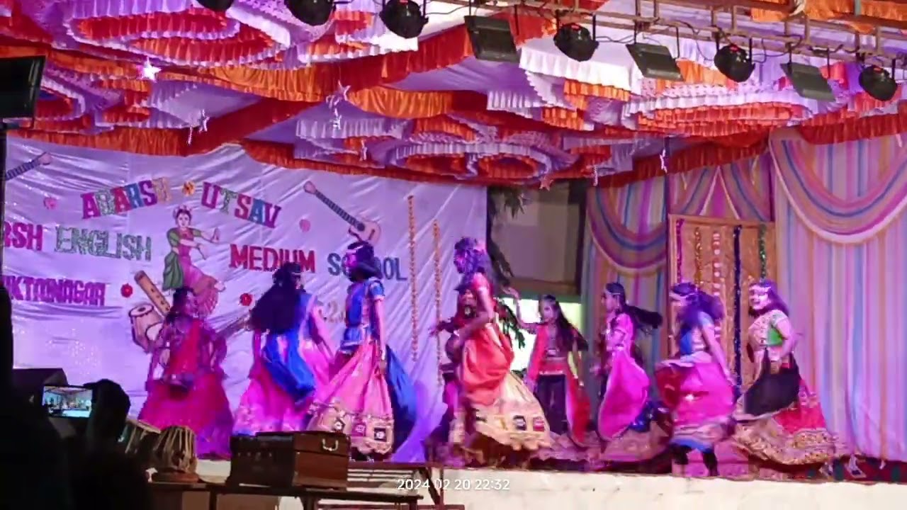 Adarsh English Medium School Muktainagar Gathering Video 2024. (7th Girls)