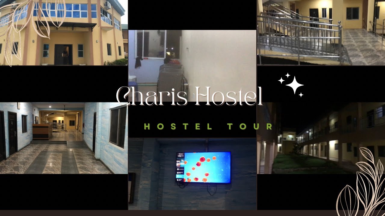 Inside Charis Hostel  || Charis at night, Laundry & Green Areas || Private Hostel in Unilorin