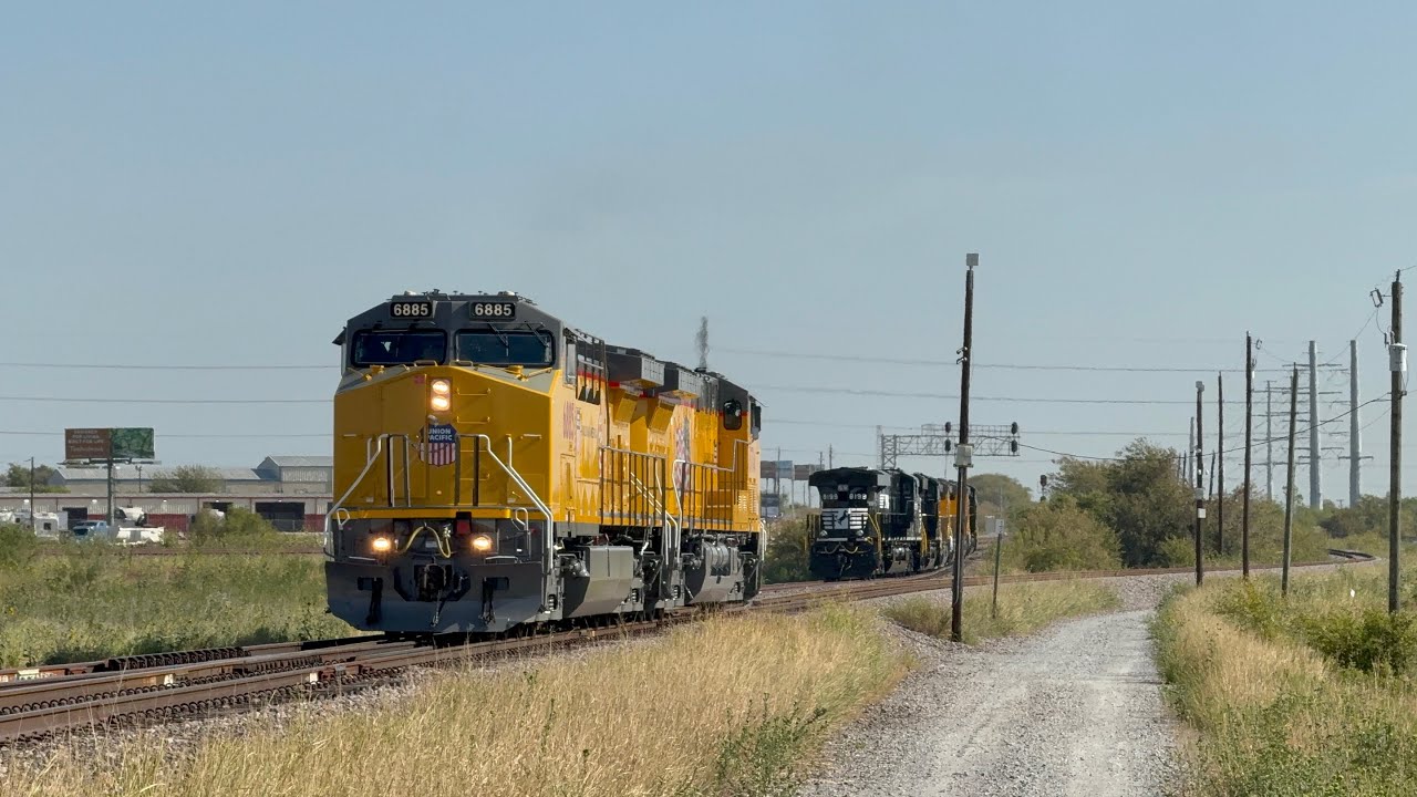 Fresh UP C44ACM Duo 6885 & 6774 Conduct Tests & Bonus BNSF Action on 8/20/26