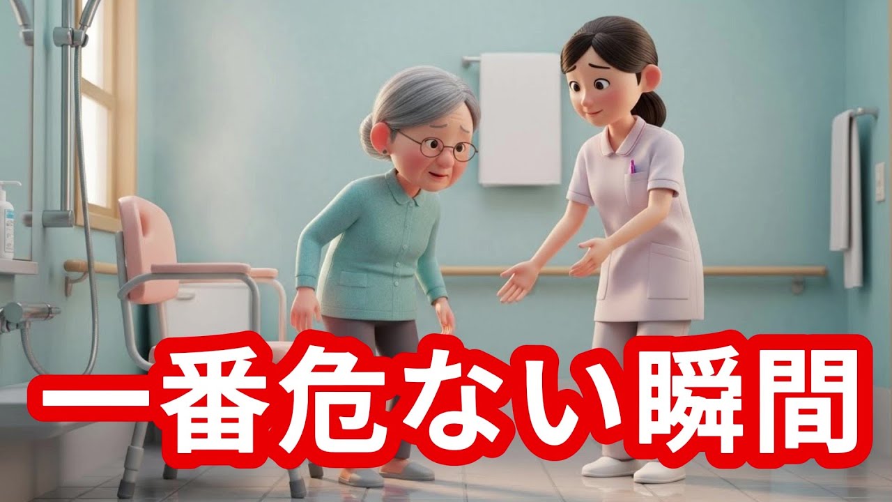 【新人必見】入浴介助で一番危ない瞬間― 転倒事故を防ぐための3つの観察ポイント ―