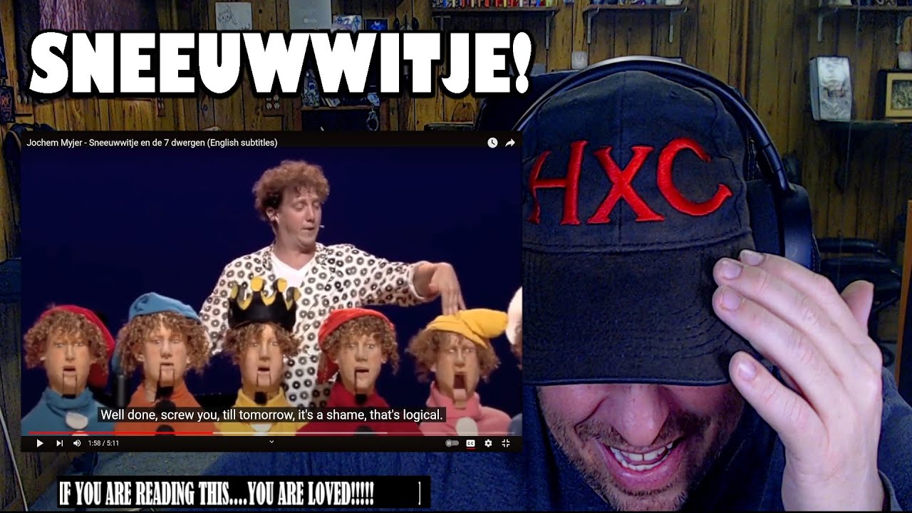 Jochem Myjer - Sneeuwwitje en de 7 dwergen (English subtitles) REACTION!