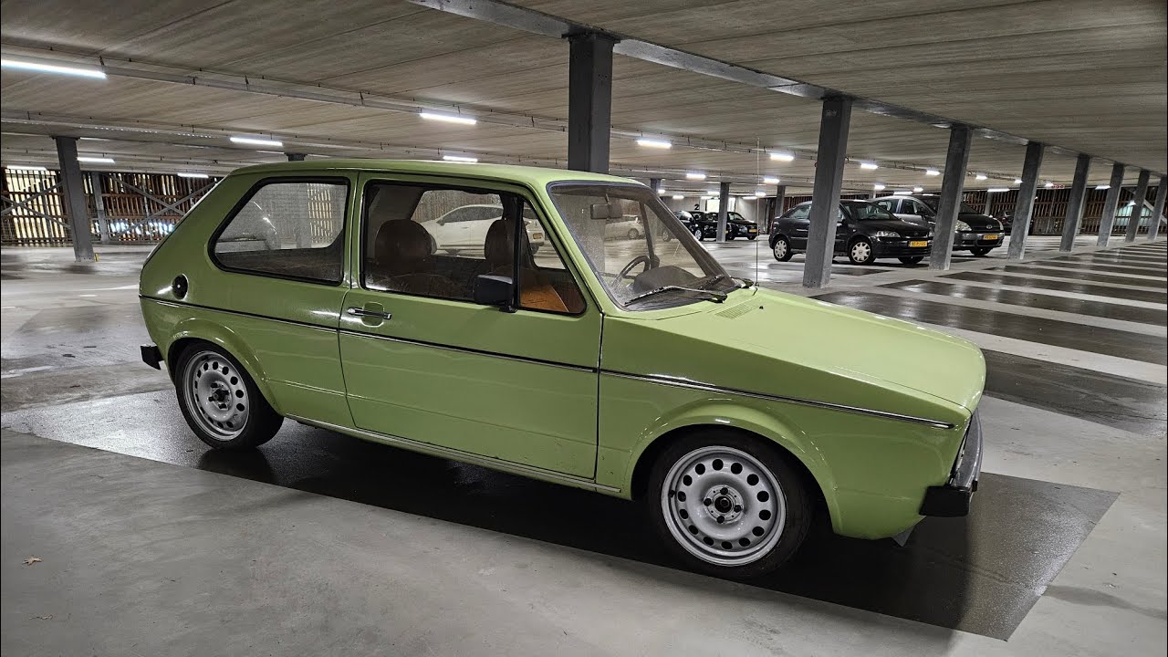 1977 Volkswagen golf 1 walkaround while patiently idling... #golf #Volkswagen #oldtimer #rabbit 