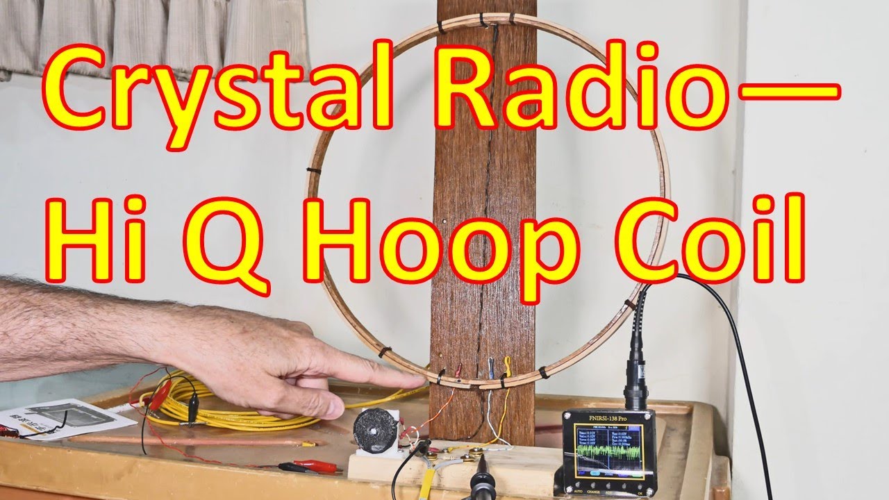 Crystal Radio — катушка Hi Q Hoop — медь против литцендрата (4K)