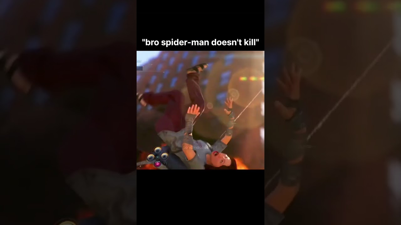 "Spider-Man doesn't kill" 💀