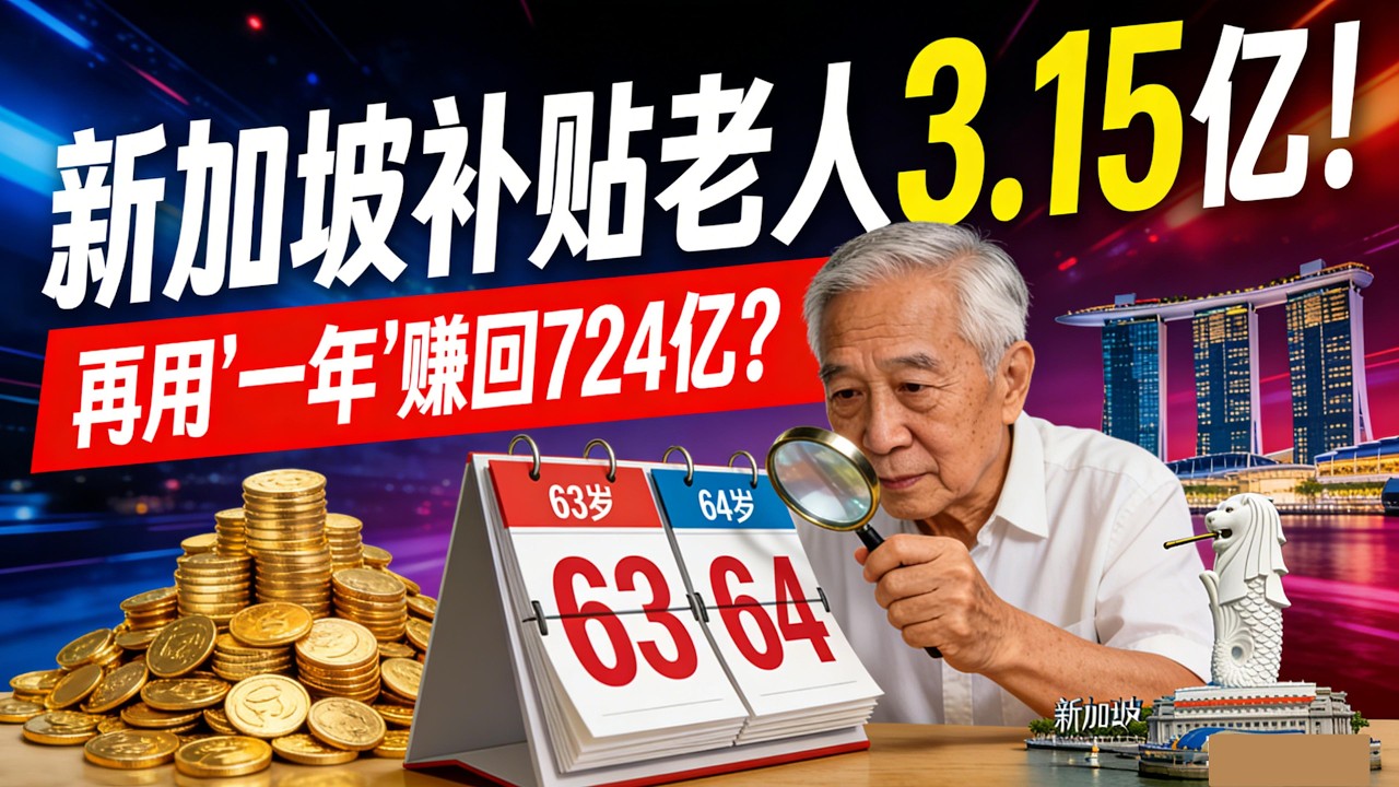 新加坡政府花3.15亿“买断”老人退休权！63到64的一岁之差，让新加坡多赚724亿？