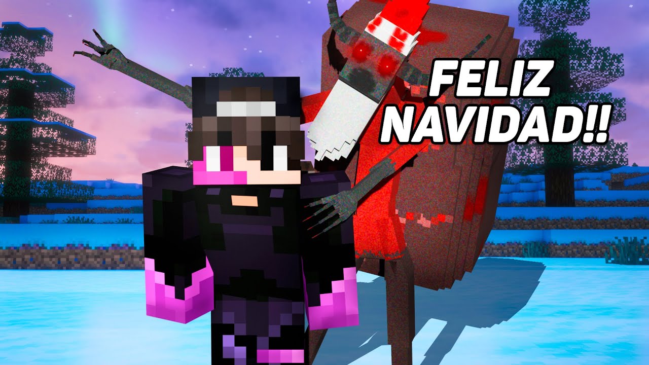 Sobreviví al Santa Claus Maldito en Minecraft