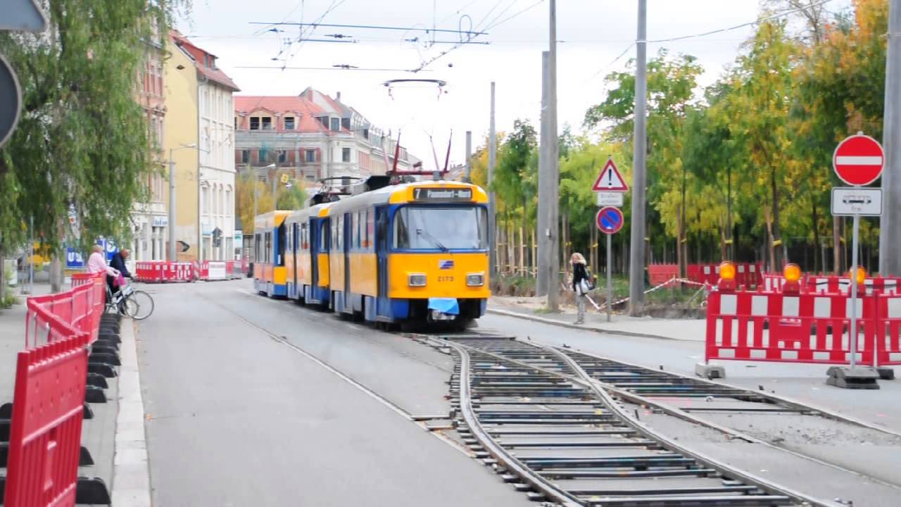 Leipziger Gro&szlig;zug auf Kletterweiche in Torgauer Stra&szlig;e