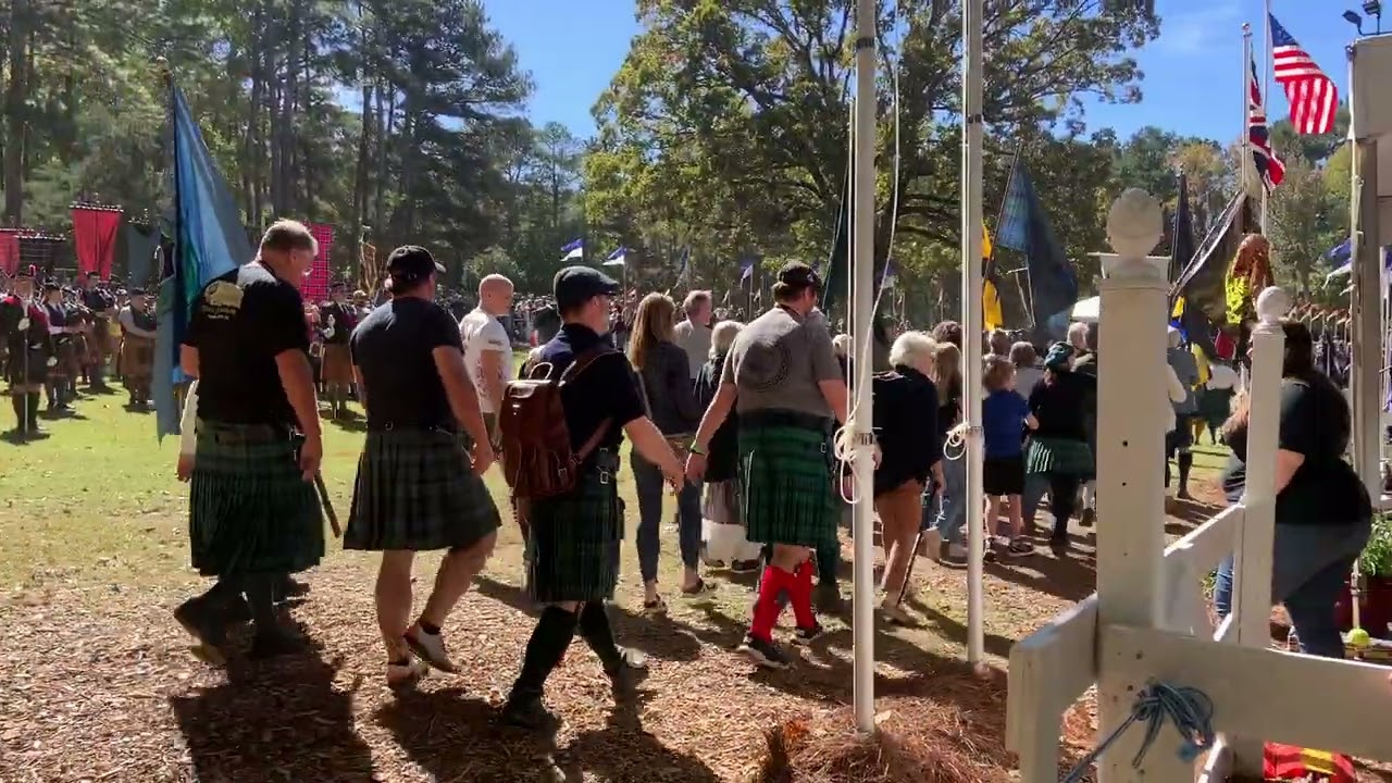 Clan Campbell Society North America in Parade of Tartans at Stone Mountain Highland Games 2023