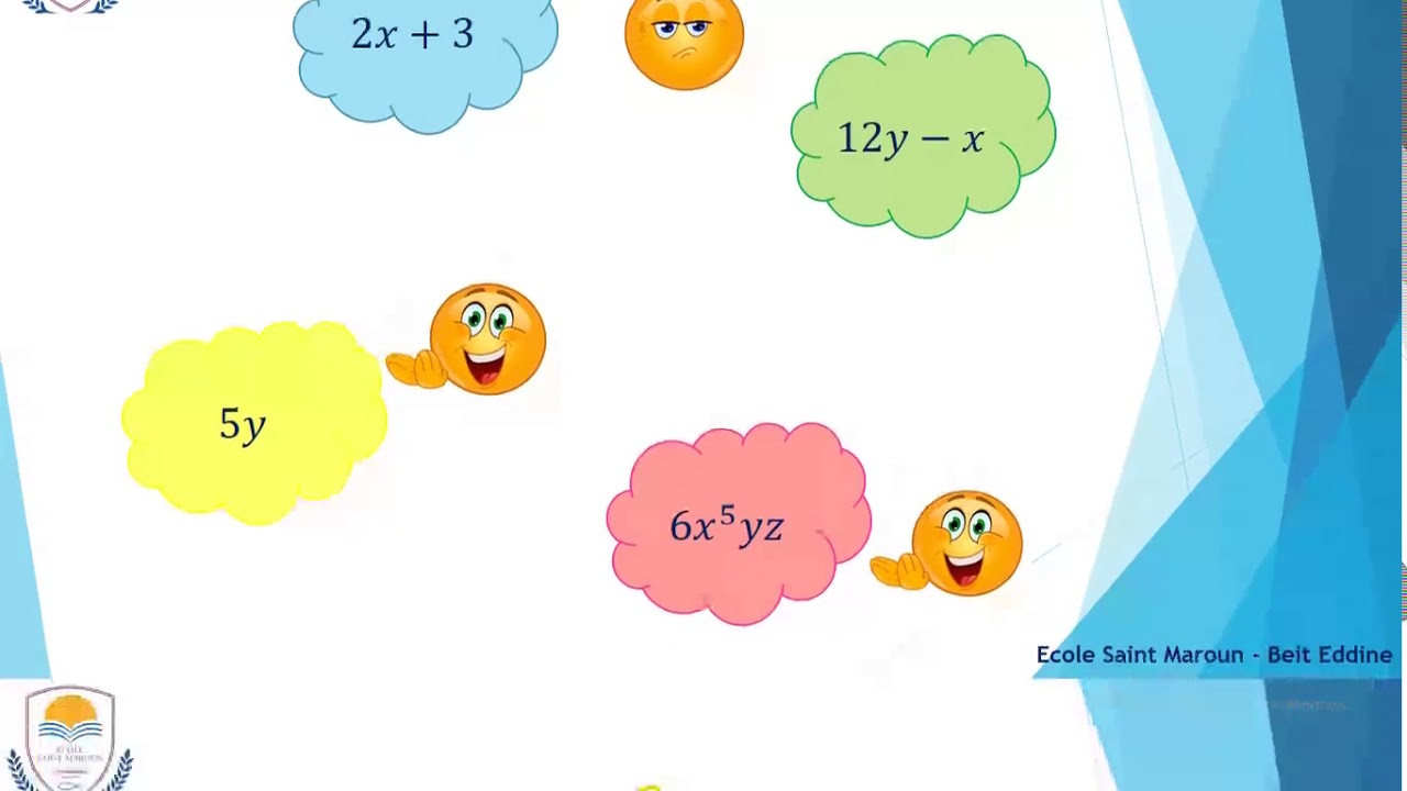 Maths - EB8 - Expressions algébriques (1)