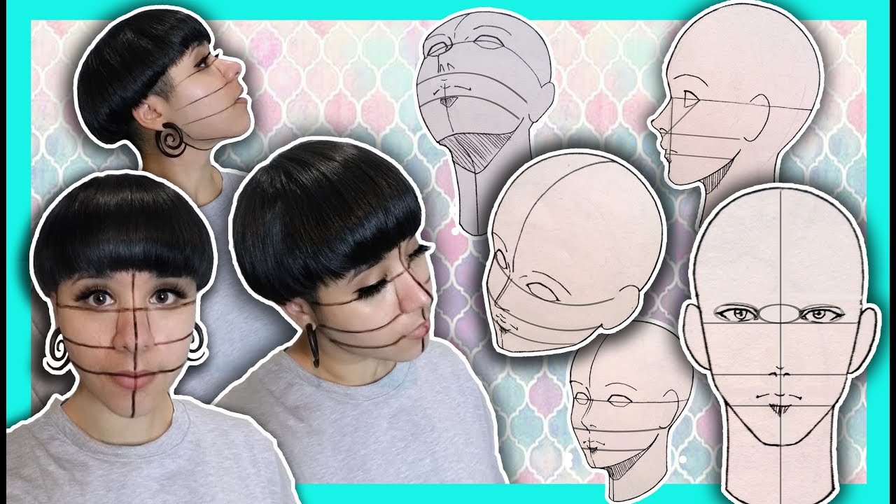 How to Draw FACES IN DIFFERENT ANGLES EASILY!!