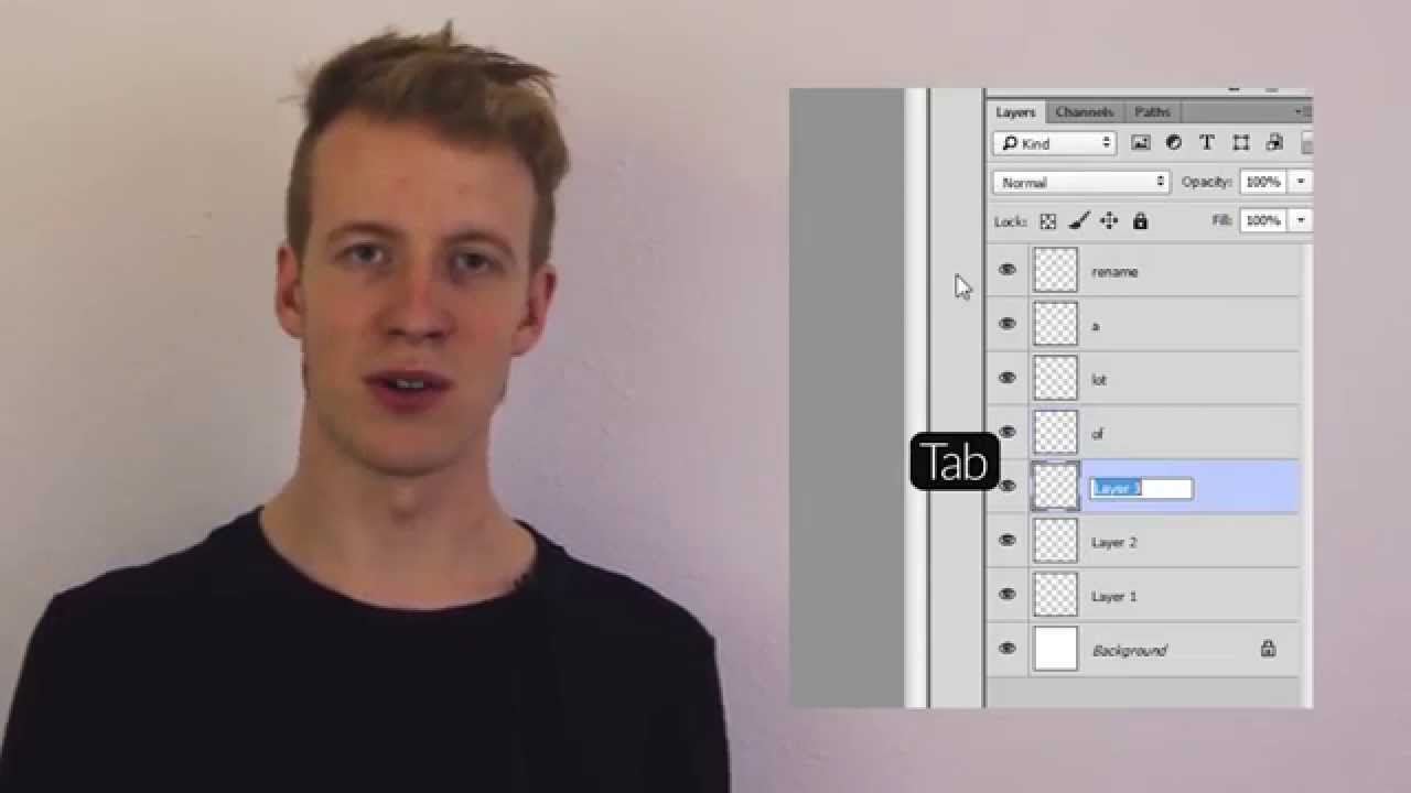 That one shortcut - renaming layers in photoshop