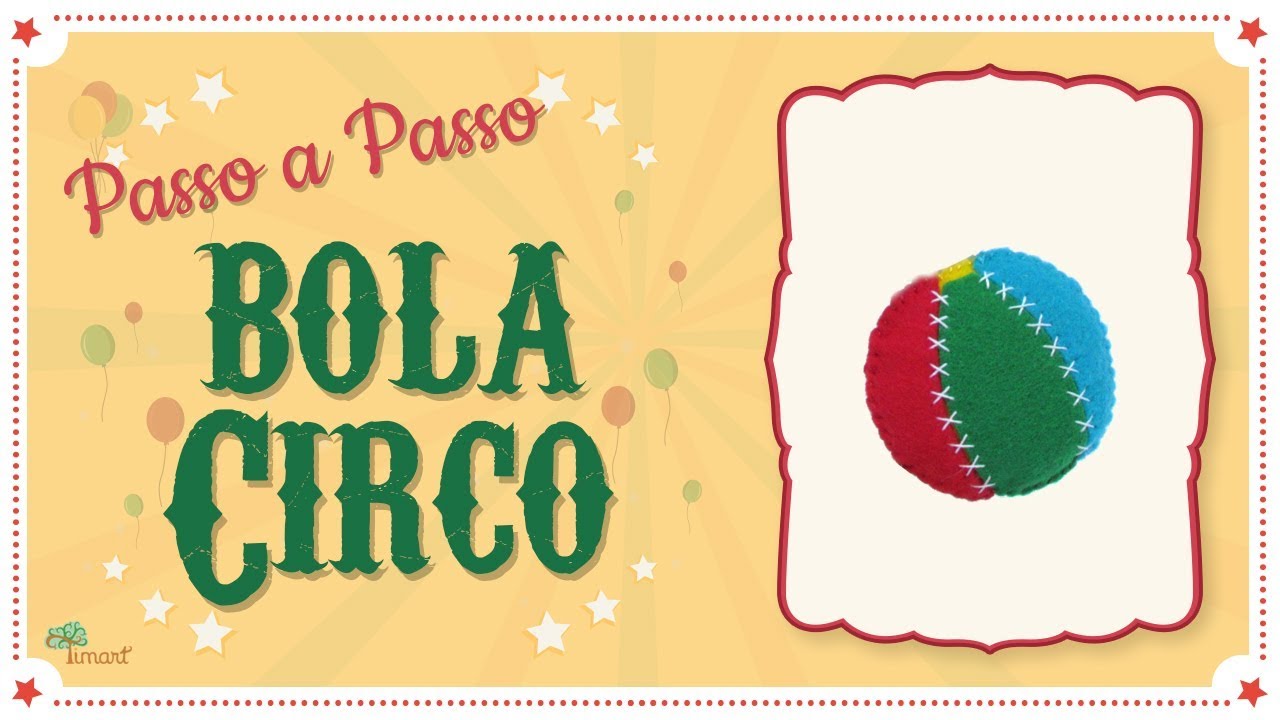 PASSO A PASSO -  Bola de feltro