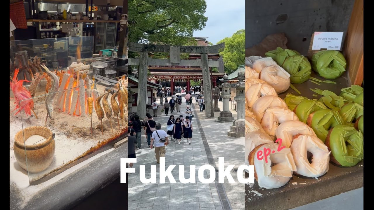 Fukuoka Vlog l 줄서는 맛집만 다녀온 밥먹고 빵먹고 여행 🥐🍜 ㅣ 호다닥 다자이후까지 낋여옮
