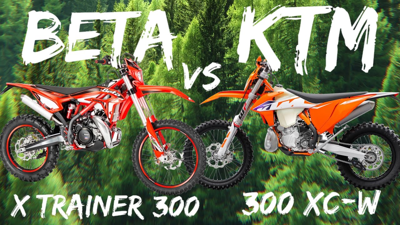 BETA X TRAINER 300 VS KTM XCW 300&hellip; LOWERED SEAT HEIGHT FOR SHORTER RIDERS !