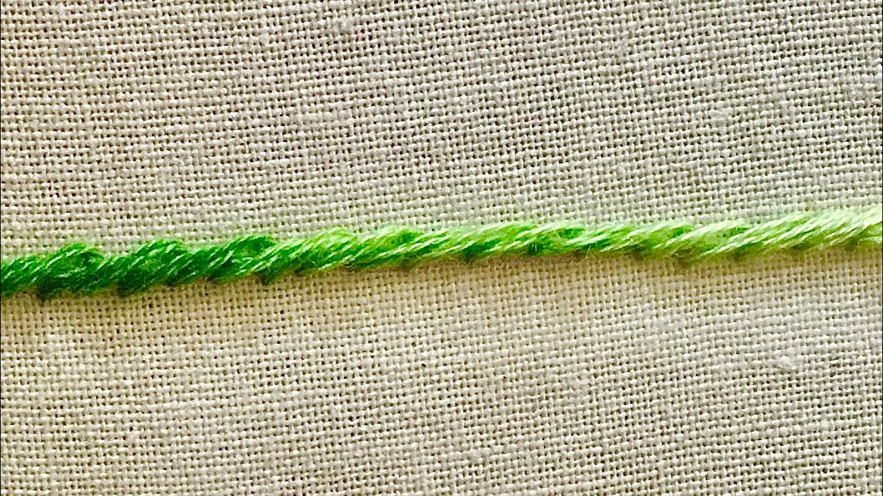 Hand Embroidery for Beginners : Rope Stitch Tutorial - 182