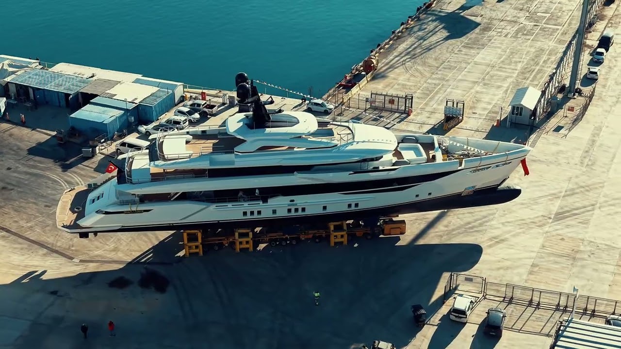 BILGIN&rsquo;S  52-METER YACHT NB83 TOUCHES WATER: A MAJOR MILESTONE ACHIEVED IN ANTALYA