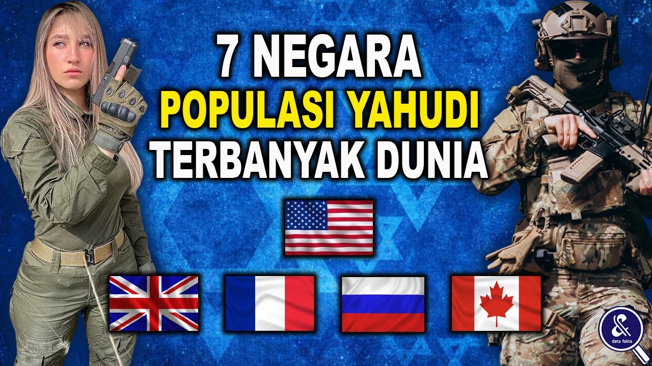 AKANKAH MEREKA BERSATU UNTUK ISRAEL? Ini 7 Negara Dengan Populasi Yahudi Terbanyak Dunia
