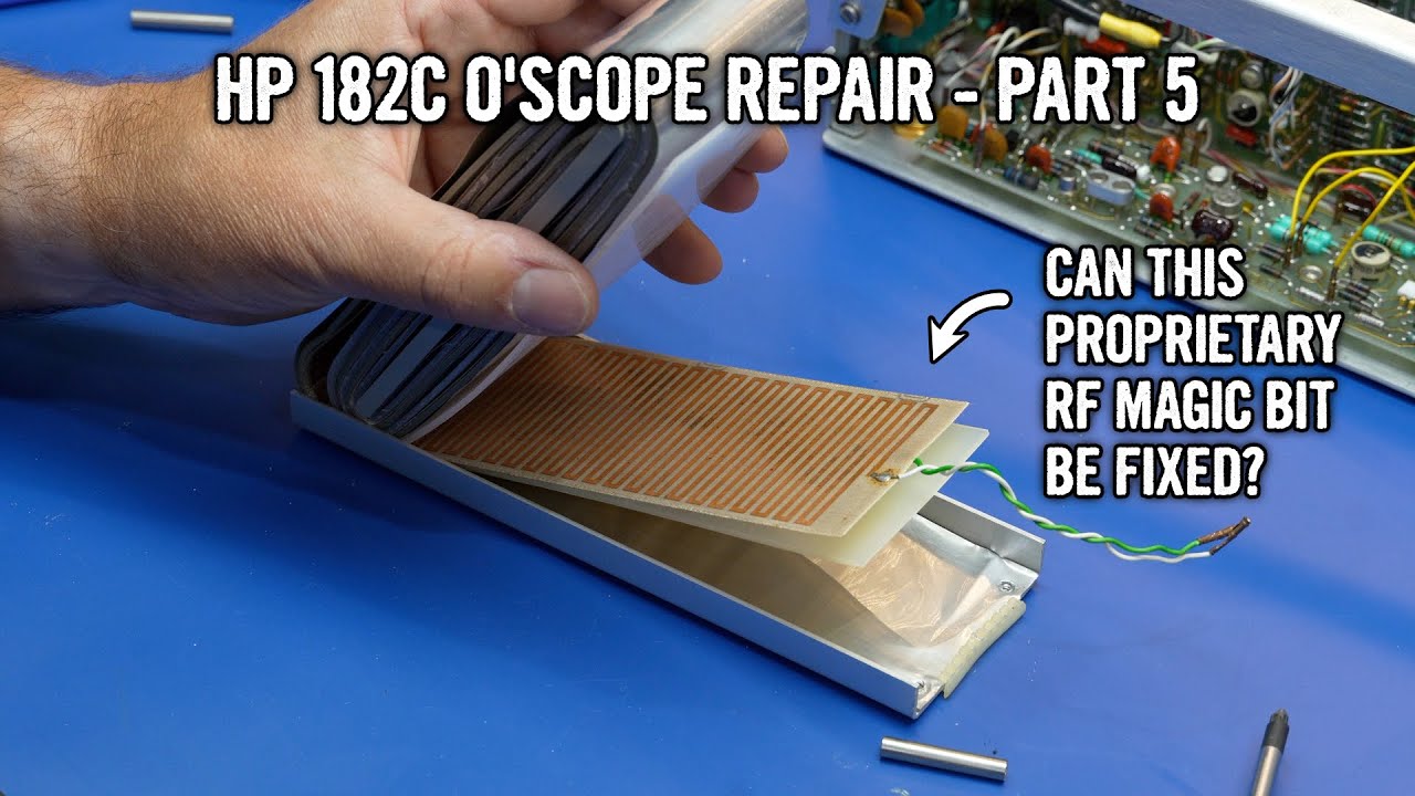 HP 182C Oscilloscope Repair - Part 5: HP 1801A Dual Vertical Amplifier Plugin