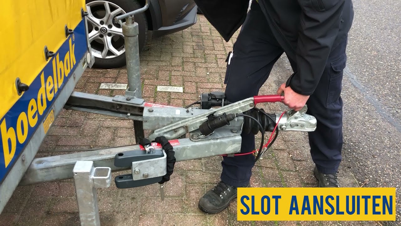 Aanhanger afkoppelen en inleveren