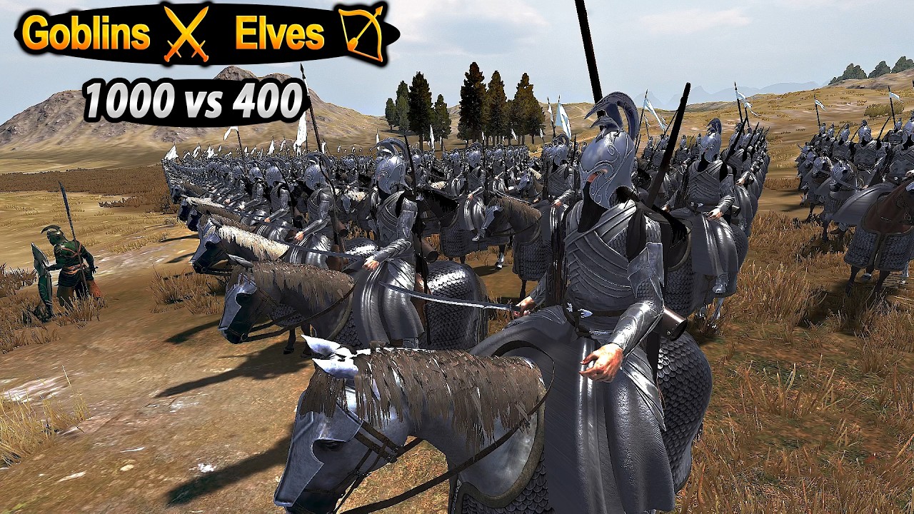 ⚔️ 1000 Goblins vs 400 Elves 🏹 | Massive Lord of the Rings Battle in Bannerlord