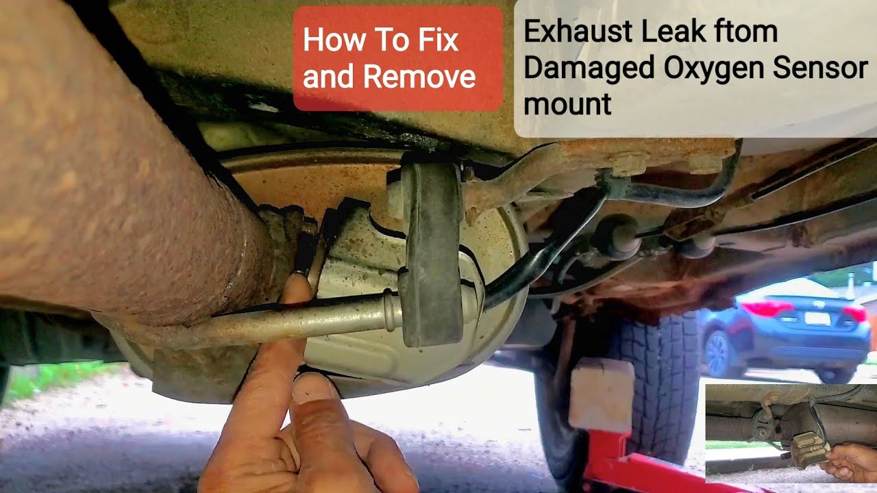 How To Fix The worst Exhaust Leak From Oxygen Sensor Downstream, How To Remove it, Lexus RX300