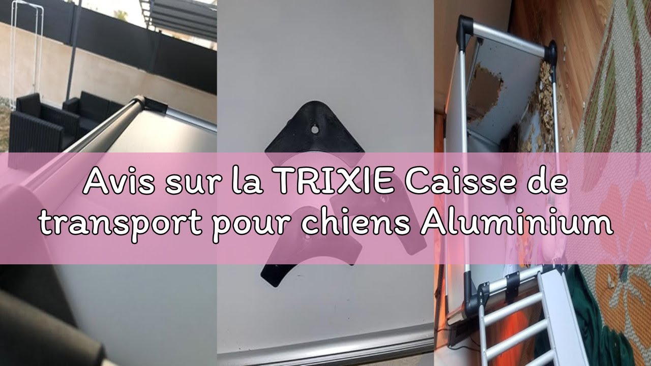 Avis sur la TRIXIE Caisse de transport pour chiens Aluminium en argent - M : 60 × 65 × 86 cm, caisse