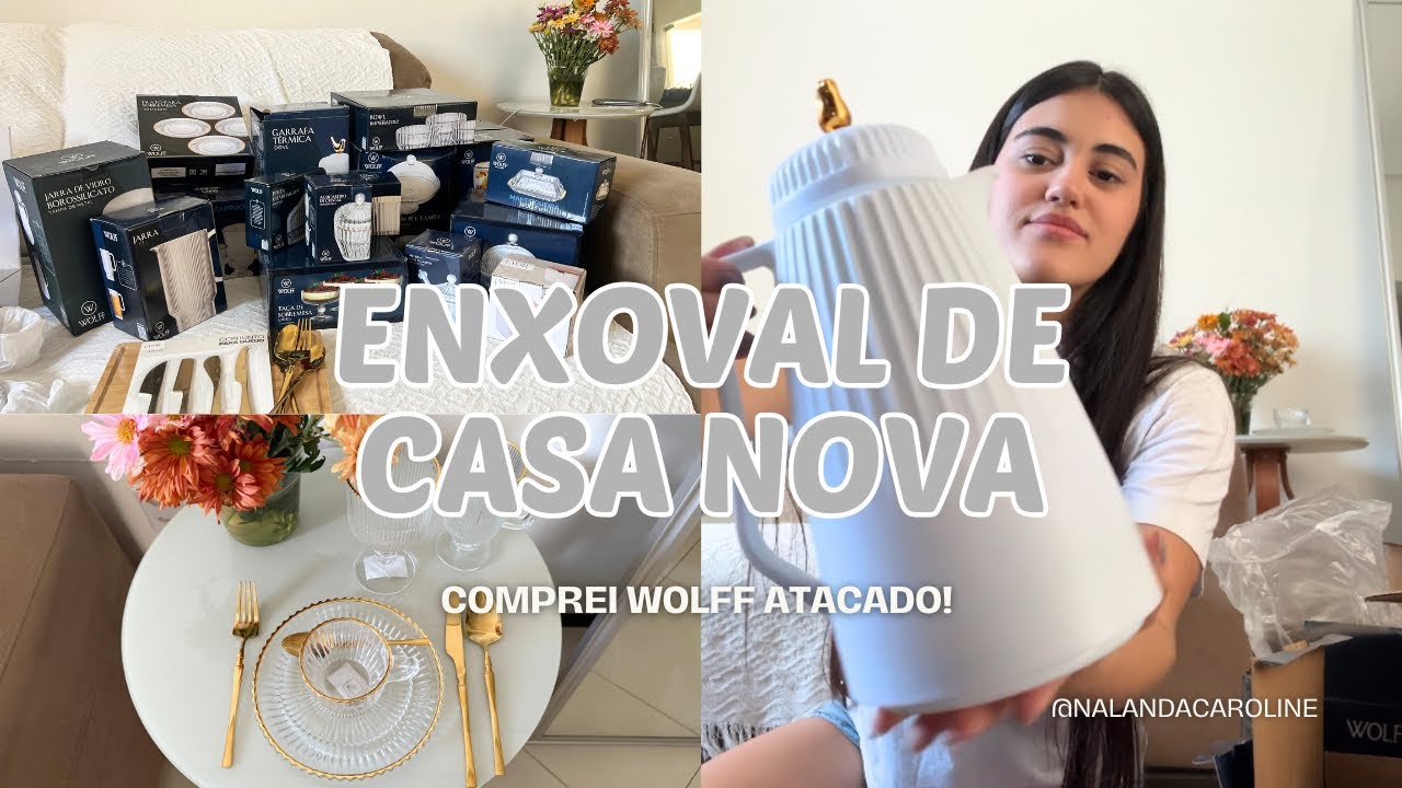 ENXOVAL DE CASA NOVA, do zero! Itens da Wolff em atacado. ✨🏠🤎