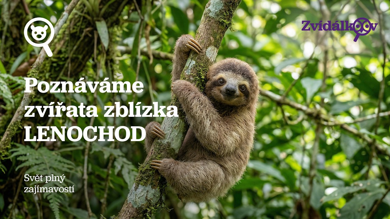 LENOCHOD 🦥 -Poznáváme zvířata zblízka - encyklopedie pro děti (2026)