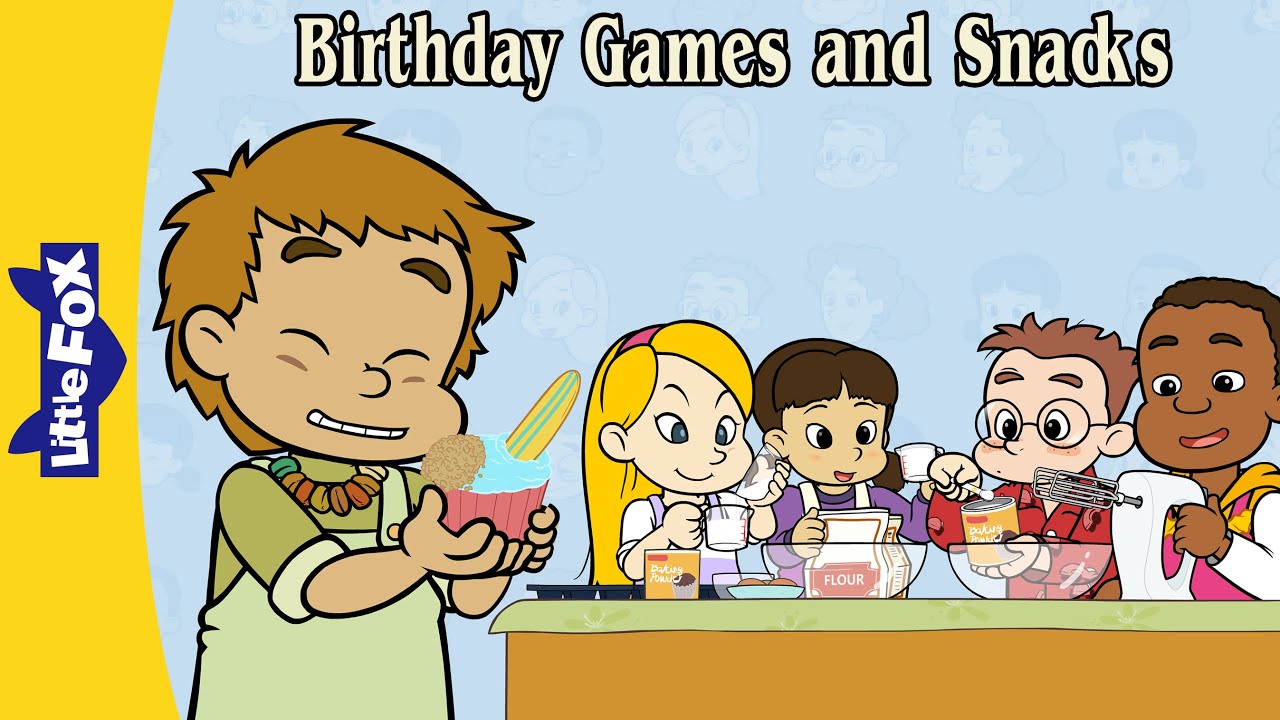 Birthday Games and Snacks 🎂 After-School Birthday Party! 🍪 Little Fox