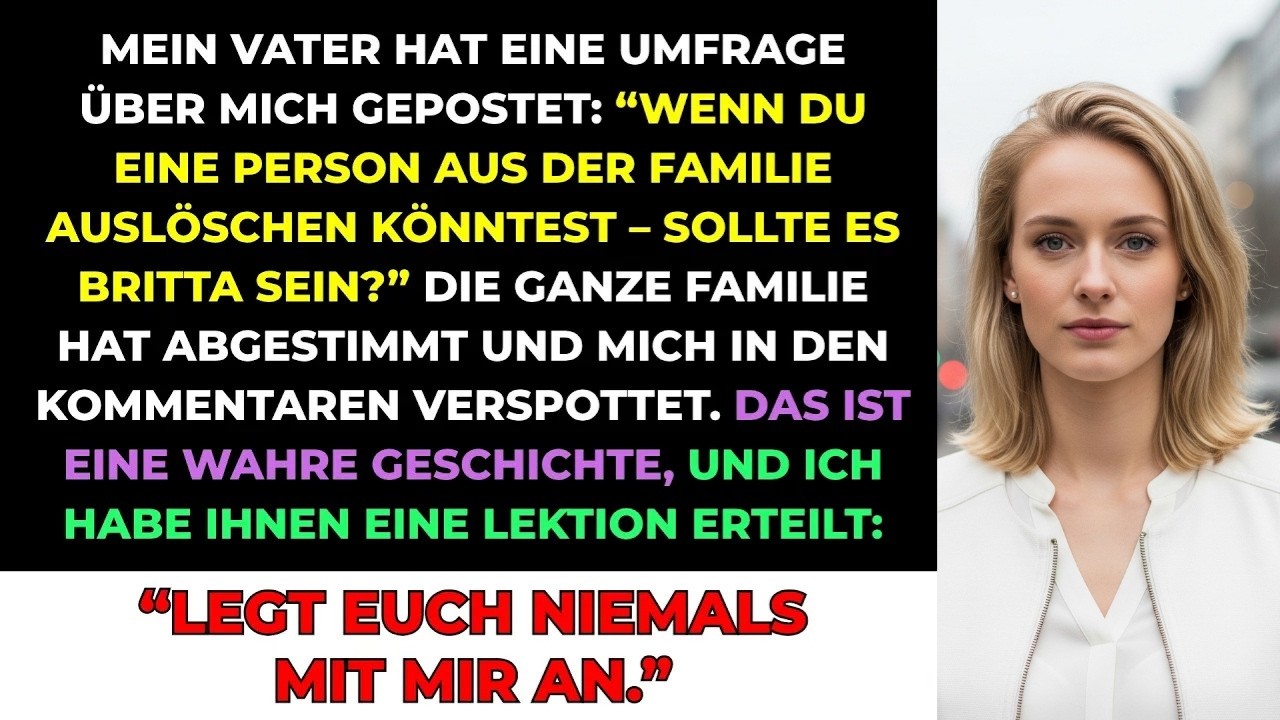 Mein Vater Postete Eine Umfrage Über Mich： „Sollte Ich Aus Der Familie Gelöscht Werden？“