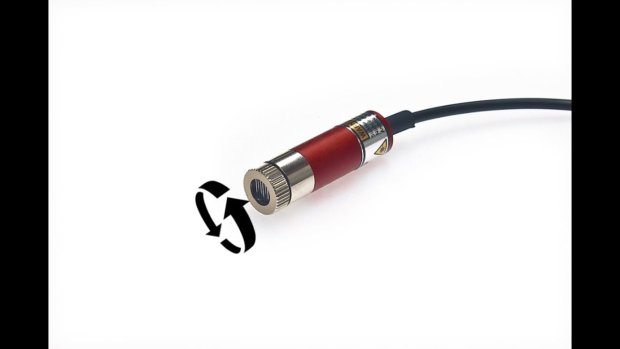 MediaLas Line Laser focusing procedure - setting the line width and focus