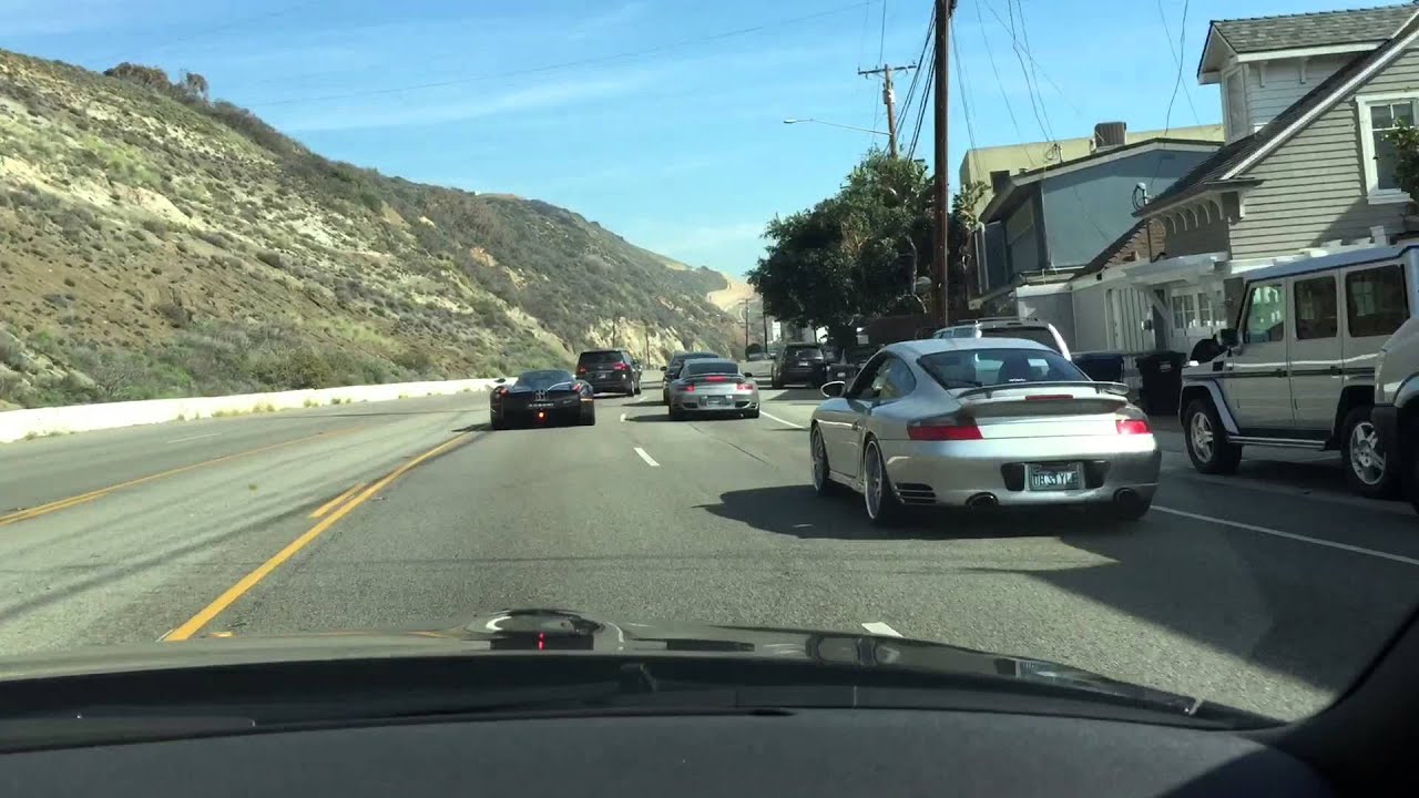 Pagani Huayra 730s cruising Malibu