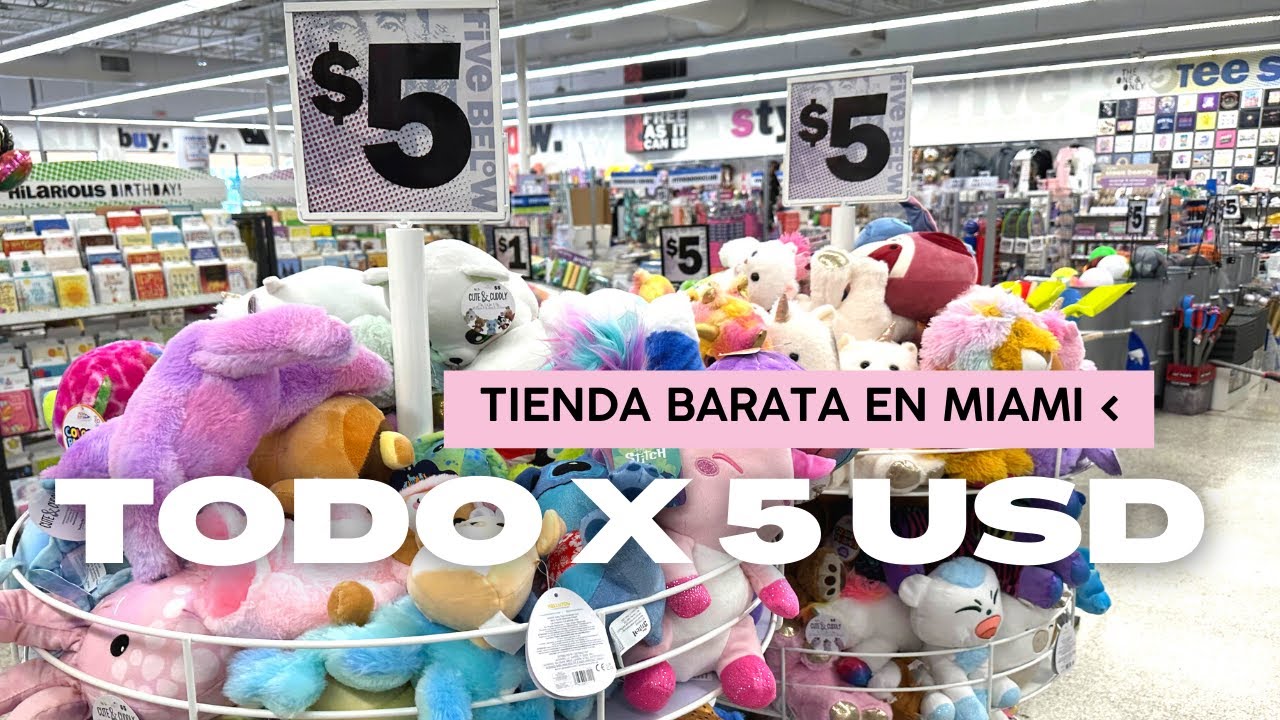 Una tienda de TODO por 5 DÓLARES | FIVE BELOW en MIAMI