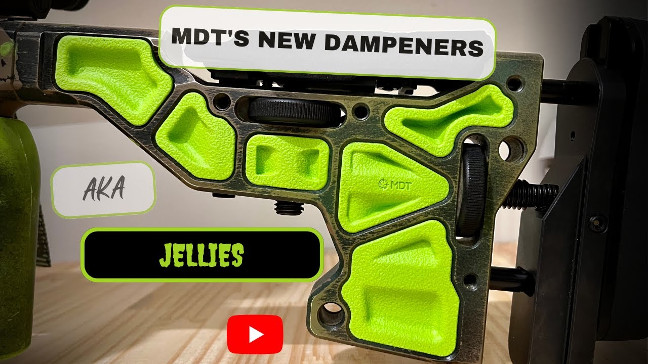NEW !!!!!! MDT Buttstock Dampeners AKA Jellies   HD 720p