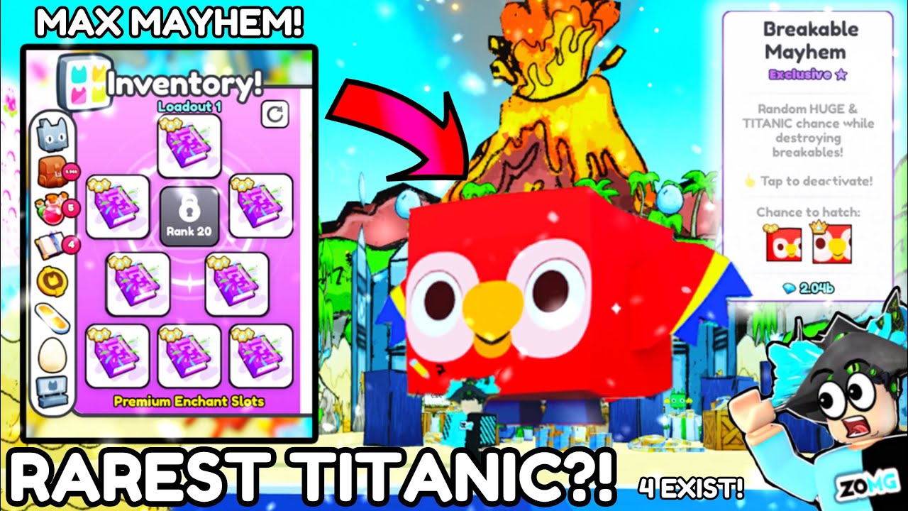 MAXIMUM MAYHEM! 🤩🥳 I AFK 24 HRS & *TITANIC PARROT* (4 EXIST) in Pet Simulator 99!