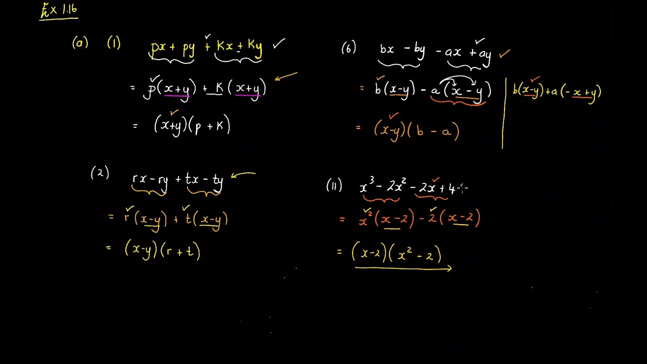 Ex 1.16 - Q(a) - Q1, Q2, Q6, Q11 - Q(b) - Q1, Q2